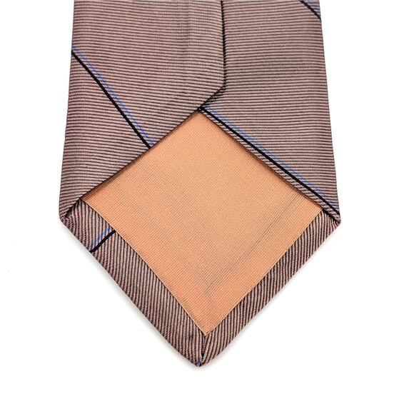 Vintage Balenciaga Paris Silk Repp Tie Diagonal Stripes Understated Made in USA - Picture 6 of 9